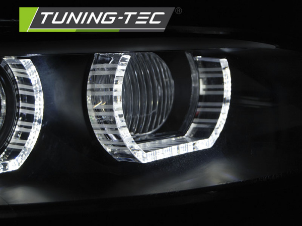 3D Xenon LED Tagfahrlicht Angel Eyes Scheinwerfer für BMW 3er Coupe/Cabrio E92/E93 06-10 schwarz